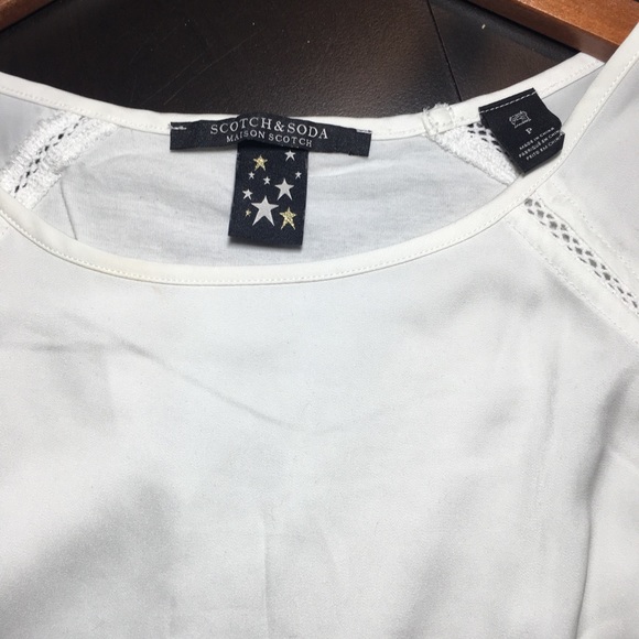 Scotch & Soda short sleeve white T-shirt size P - Picture 6 of 8